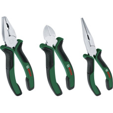 BOSCH Плоскогубці набір 3 шт, комбіновані, подовжені, бокорізи (1600A02C0S)