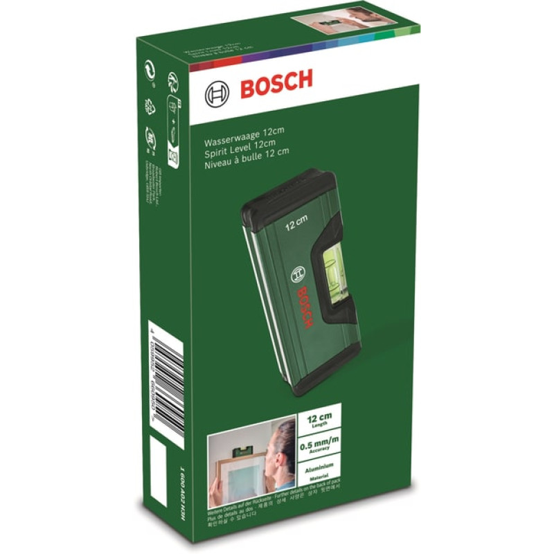 BOSCH Рівень , 12см, 1 капсула, алюмінієвий корпус (1600A02H3H)