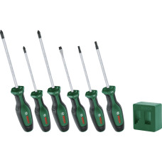 BOSCH Викрутка набір 6шт, SL 4 мм, PH2х125 мм, PZ1х100 мм, PZ2х125 мм, Т20х100, Т25х100 (1600A02W7L)