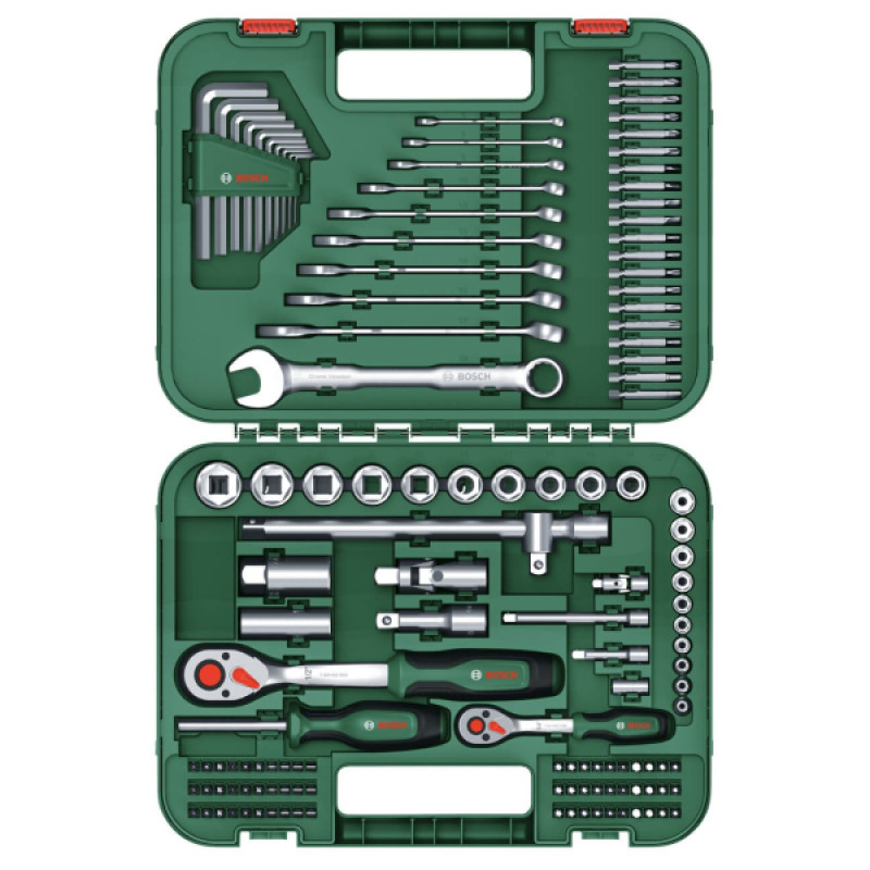BOSCH Набір ручних інструментів Advanced, 132 шт (1600A02Z9B)
