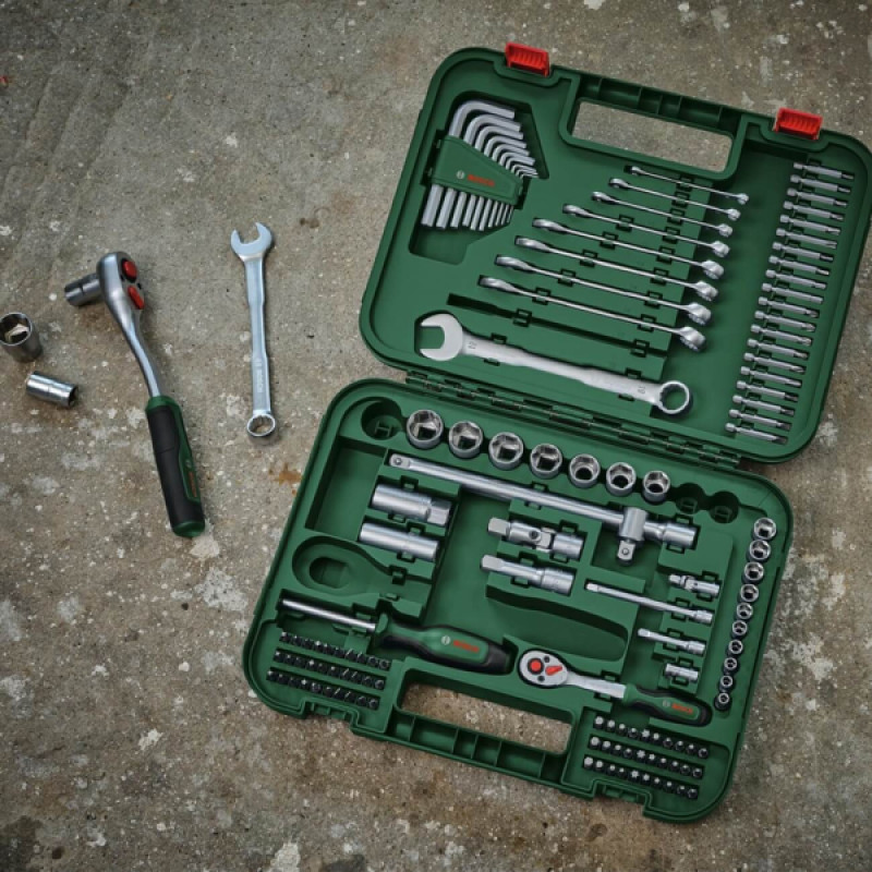 BOSCH Набір ручних інструментів Advanced, 132 шт (1600A02Z9B)