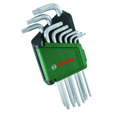 BOSCH Ключі шестигранні , набір 9шт, T8-T40 (1600A02Z9C)
