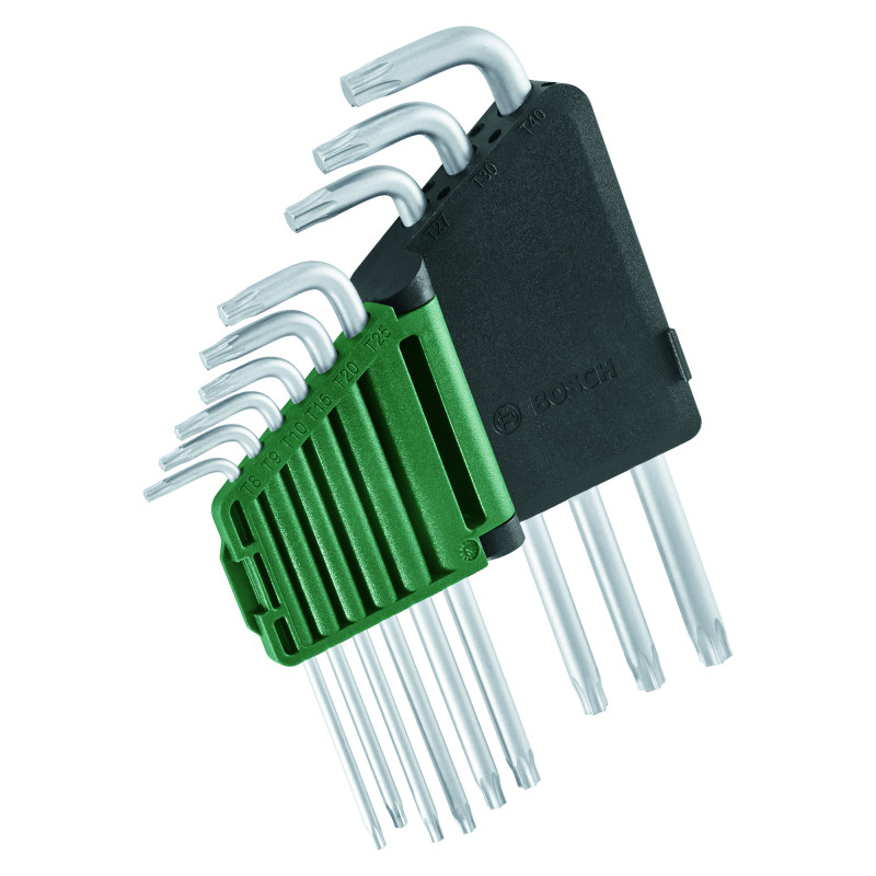 BOSCH Ключі шестигранні , набір 9шт, T8-T40 (1600A02Z9C)