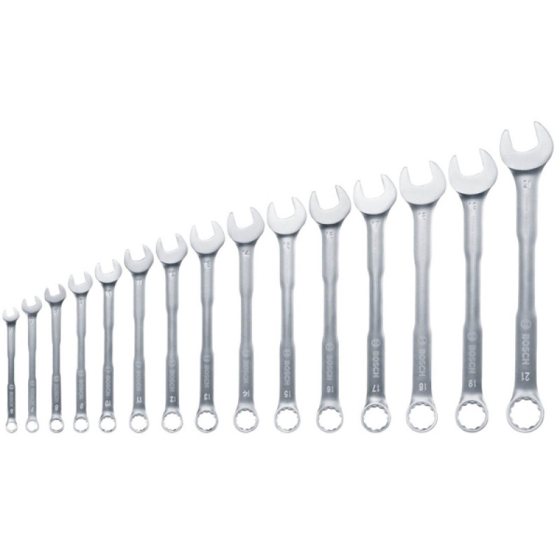 BOSCH Набір гайкових ключів 6-21 мм (15 шт.) (1600A02Z9E)
