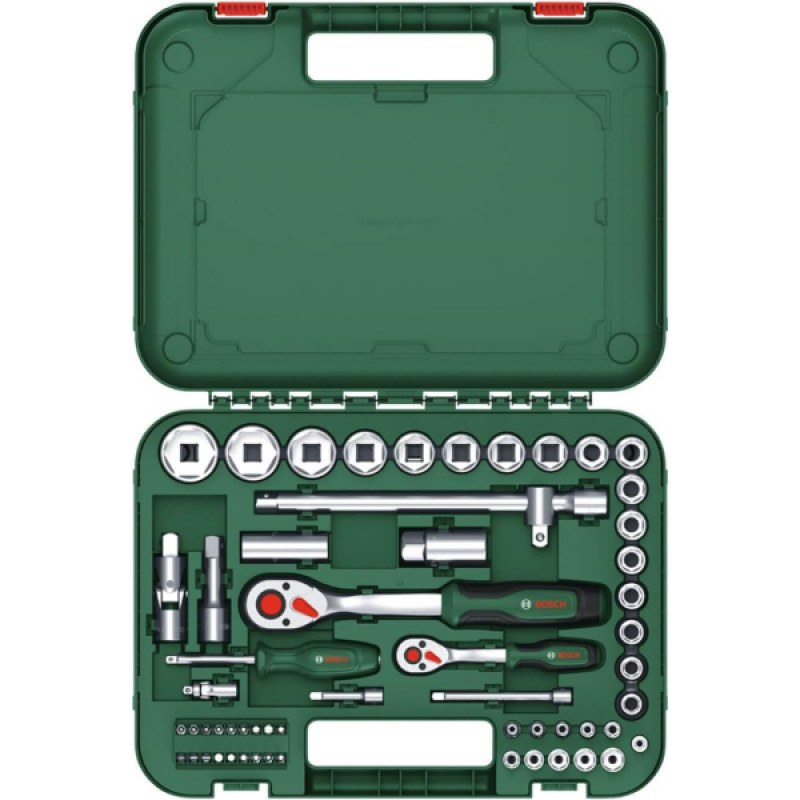 BOSCH Набор торцевых головок, насадок и бит , 57 шт (1600A02Z9G)