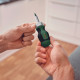 BOSCH Викрутка з тріскачкою, 6 насадок, руків'я TPR (PZ1,PZ2,PH2,SL4,TX25,HEX5), 111мм, сталь CrV (1600A032UZ)