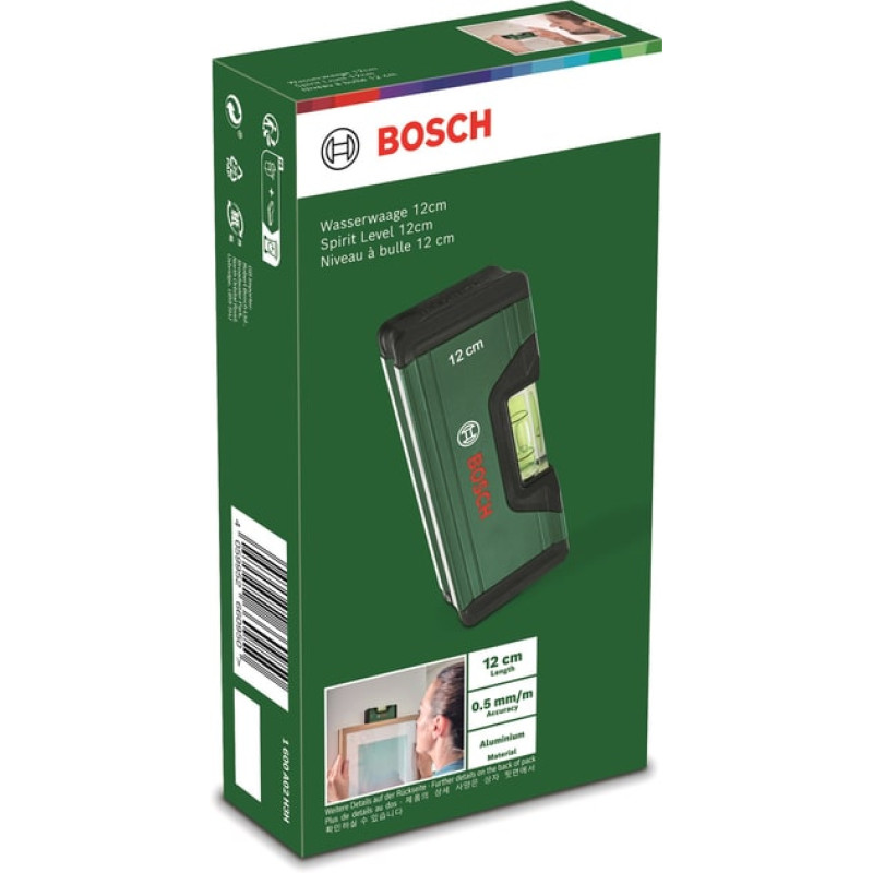 BOSCH Рівень , 12см, 1 капсули, алюмінієвий (1600A032V4)