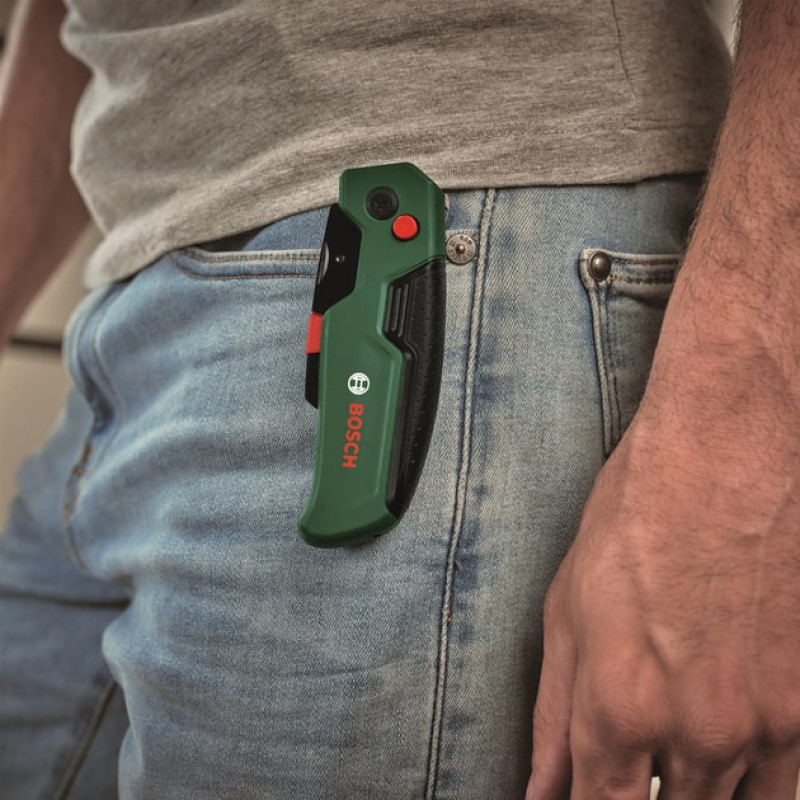 BOSCH Ніж будівельний трапецієподібний , корпус двокомпонентний, 175x40x25мм (1600A032V7)