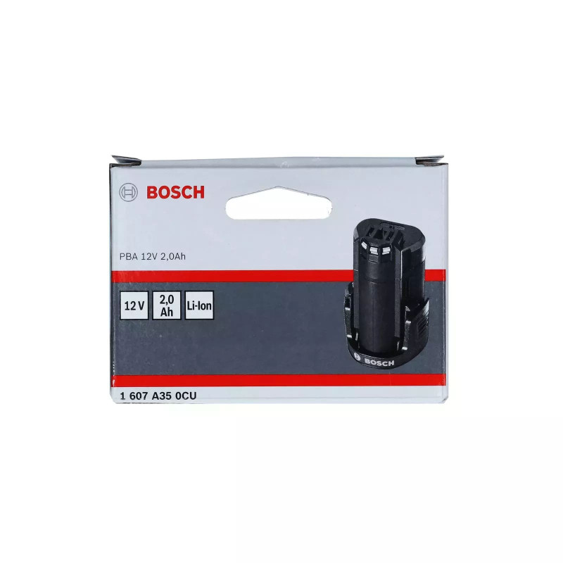 BOSCH Акумулятор PBA Li-Ion, 12 В, 2А•год, 0.17кг (1607A350CU)