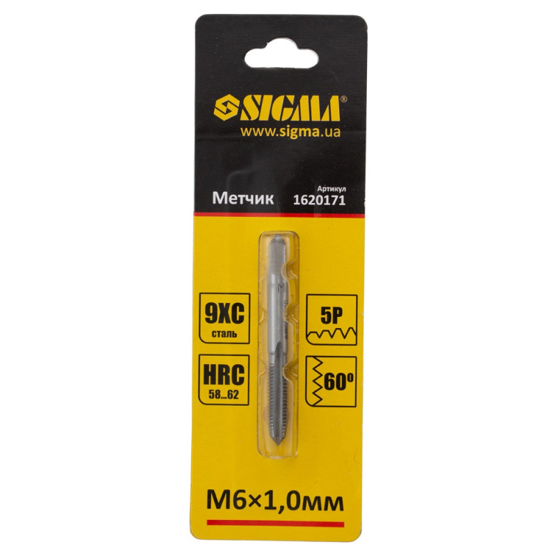 SIGMA Мітчик М6×1.0мм (1620171)