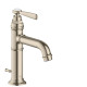 Axor Montreux Змішувач для раковини одноважiльний 100 зі зливним гарнітуром, шліфований нікель, (16515820)