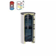 Flamco Бойлер непрямого нагріву Duo Solar 300 (білий) (з двома гладкотрубними т/о)(на заміну 18510) (18431)