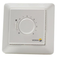 Терморегулятор Veria Control B45 5...45 °C для теплої підлоги механічний вбудований дротовий датчик 15A 230В білий (189B4050)