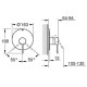 Grohe Змішувач для душа прихованногу монтажу Essence New, наружна частина (19286001)