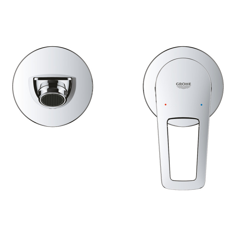 Grohe BAULOOP змішувач для умивальникана 2 отв. ПМ, одноважільний, колір хром, (20289001)