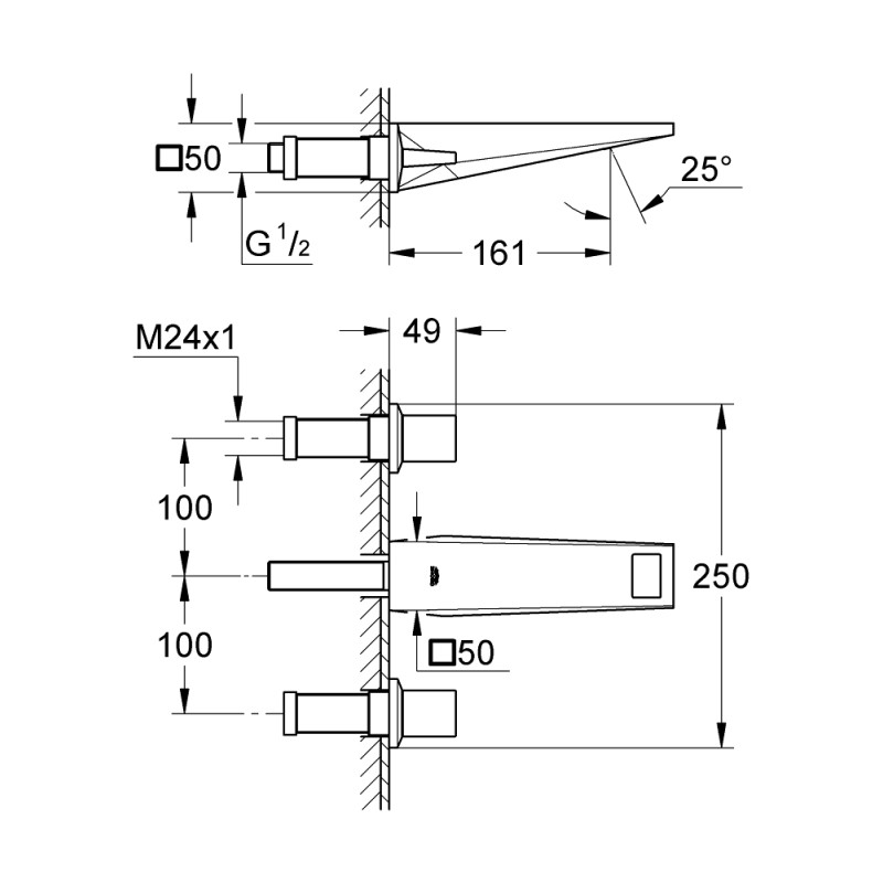 Grohe Змішувач для умивальника Allure Brilliant (20346000)