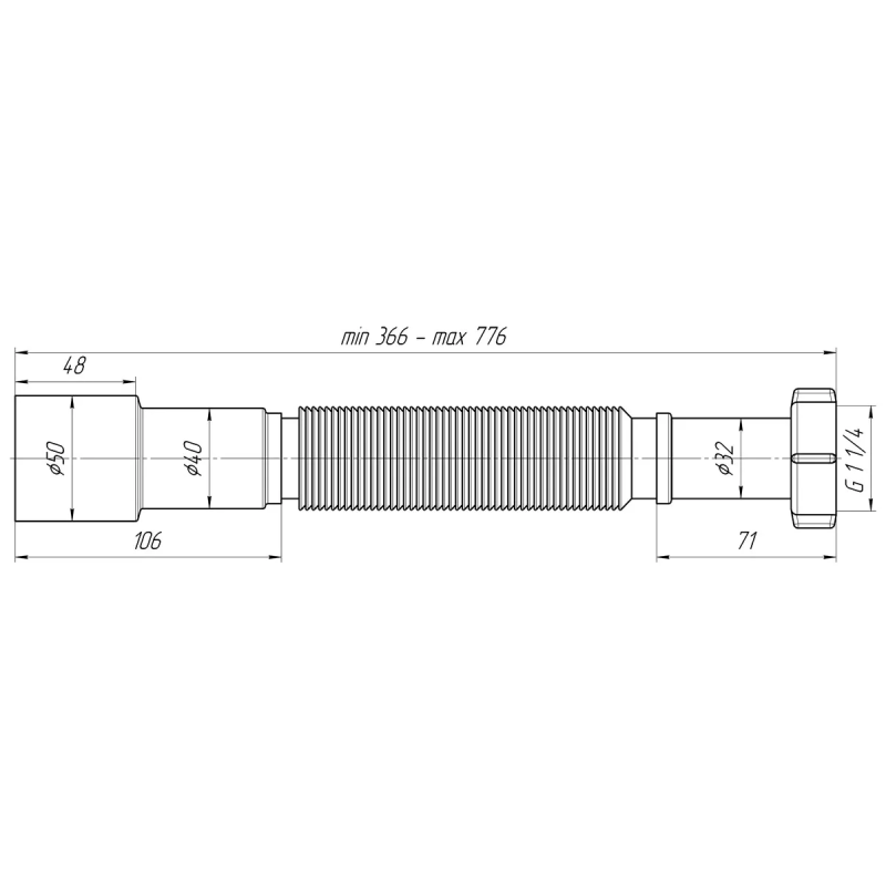 ANI-plast Гнучка труба K206, 1 1/4