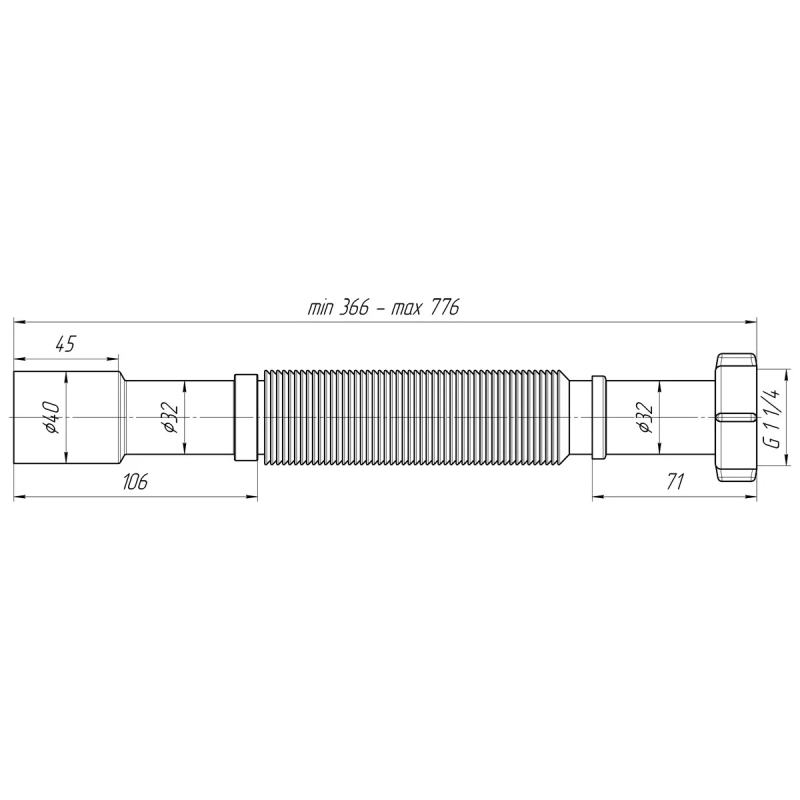 ANI-plast Гнучка труба K207, 1 1/4