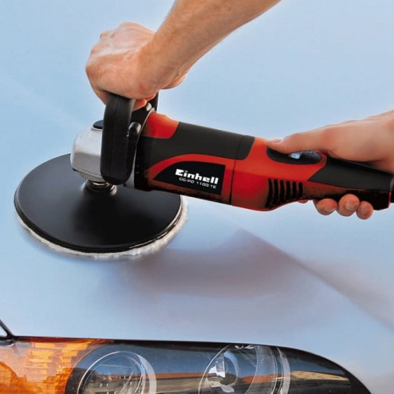 Einhell Полірувальна машина CC-PO 1100/150 E, 1100Вт, 3500 об/хв, диск 150мм, 2.5 кг (2093275)