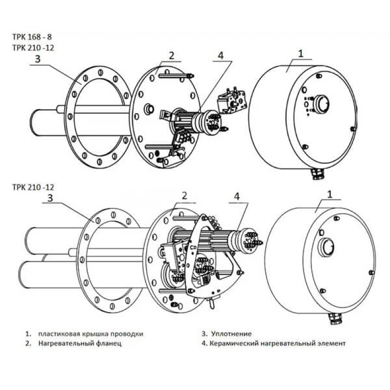 DRAZICE ТЕН фланцевий TPK 210-12/12kW