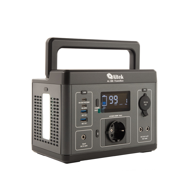 Altek Портативна зарядна станція PowerBox AL 300 (296 Вт·г)