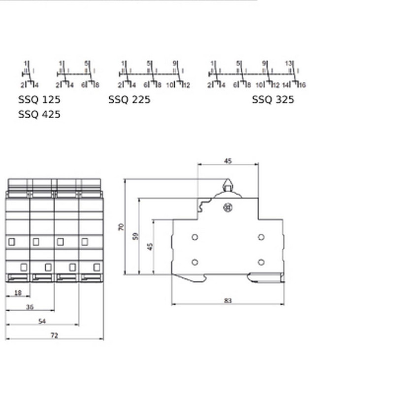 Altek Перемикач навантаження ETI SSQ 240 “1-0-2”, 2p 40A (2115757)