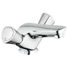 Grohe COSTA S - Змішувач для раковини на один отвір (гнучка підводка, зливний гарнітур), хром, (21255001)