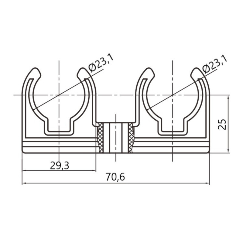 Кріплення PPR Thermo Alliance 20 подвійний SD00050998