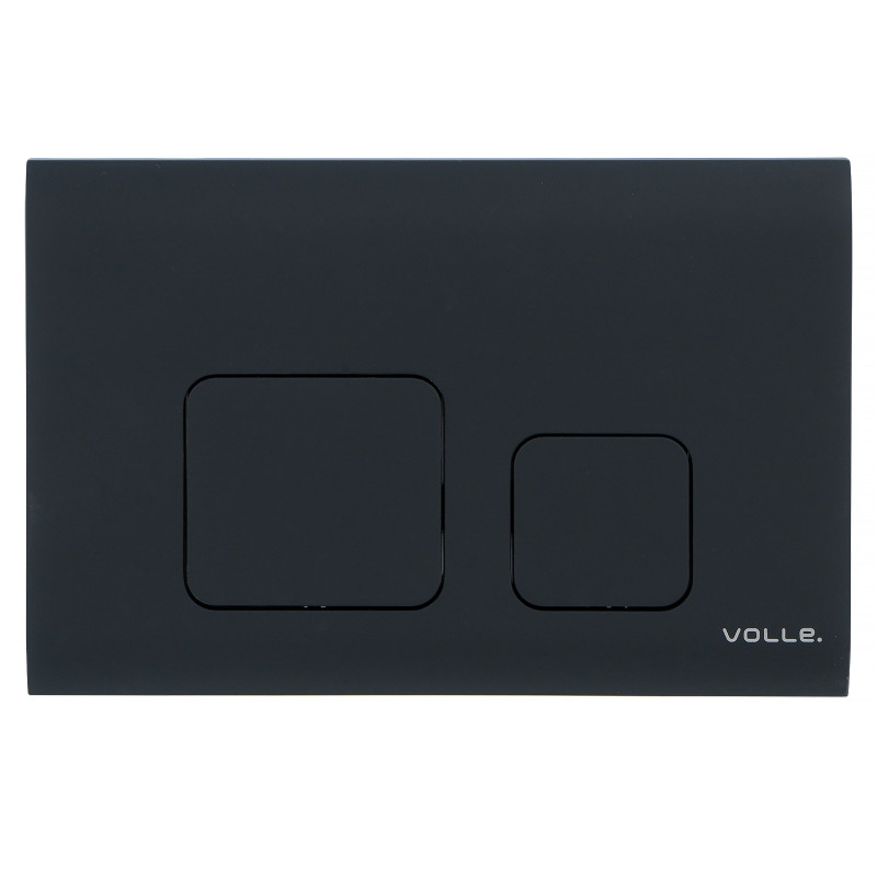 VOLLE Клавиша смыва CUADRA EVO, черный soft-touch, пластик, (222113)