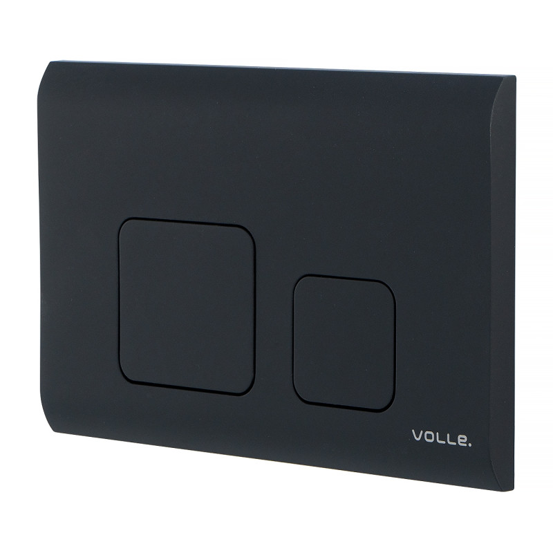 VOLLE Клавиша смыва CUADRA EVO, черный soft-touch, пластик, (222113)