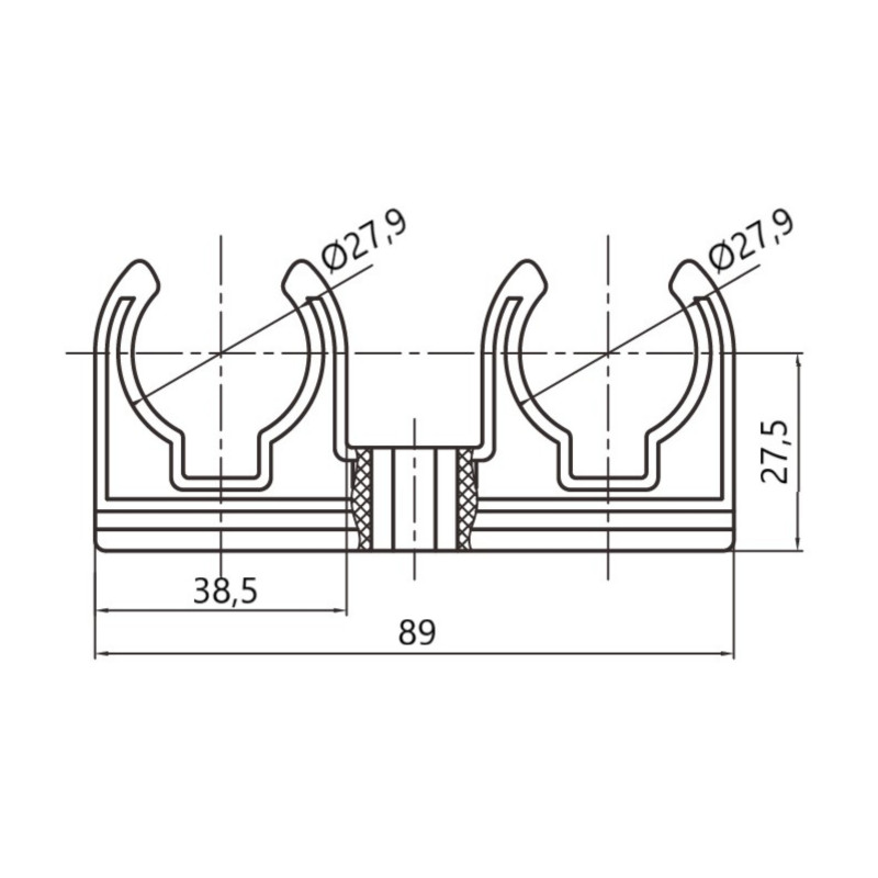 Кріплення PPR Thermo Alliance 25 подвійне SD00050999
