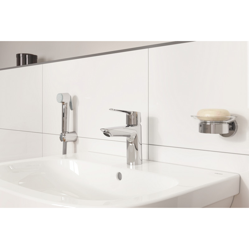 Grohe QuickFix Start Одноважільний змішувач для раковини S-Size із гігієнічним душем (23123003)