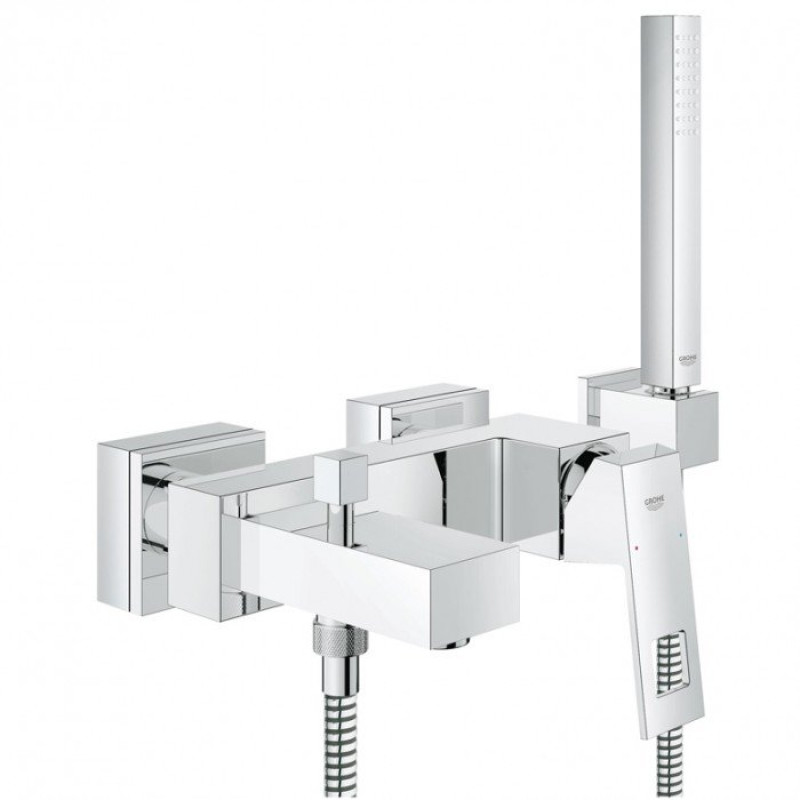 Grohe Змішувач для ванни Eurocube з душовим гарнітуром (23141000)