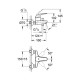 Grohe Euroeco Смеситель для ванны, однорычажный, (23270000)