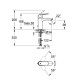 Grohe Eurosmart Cosmopolitan Змішувач для раковини, одноважiльний, (23326000)