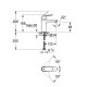 Grohe Eurosmart Cosmopolitan Змішувач для умивальника, одноважiльний, (23327000)