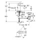 Grohe QuickFix Get Одноважільний змішувач для раковини M-Size (23454000)