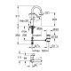Grohe Eurosmart New Змішувач для раковини, одноважiльний, (23537002)