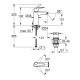 Grohe QuickFix Start Одноважільний змішувач для раковини M-Size + нажимний донний клапан (235752432)