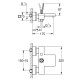 Grohe Eurocube Joy Одноважільний змішувач для ванни (23666000)