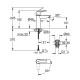 Grohe QuickFix Start Одноважільний змішувач для раковини M-Size (23746002)