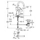 Grohe BauLoop Змішувач для умивальника, (23763000)
