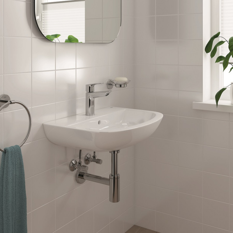 Grohe BauLoop New Одноважільний змішувач для раковини S-Size + нажимний донний клапан (23883001)