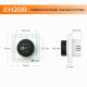 Терморегулятор Navin EH20R-16A 5...35 °C для теплої підлоги електронний Wi-Fi Tuya, Smart Life вбудований дротовий датчик 16A 230В білий (24-160075-0331)