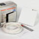 Терморегулятор Navin WT410W-16A 5...35 °C для теплої підлоги електронний Wi-Fi Tuya, Smart Life вбудований дротовий датчик 16A 230В білий (24-160273-8686)