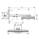 Hansgrohe Rainmaker Select 460 Верхній душ2jet з тримачем зі стіни 450 мм, чорний/хром, (24005600)