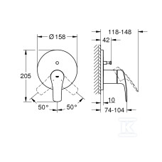 Grohe Змішувач для ванни Eurosmart New (24043003)