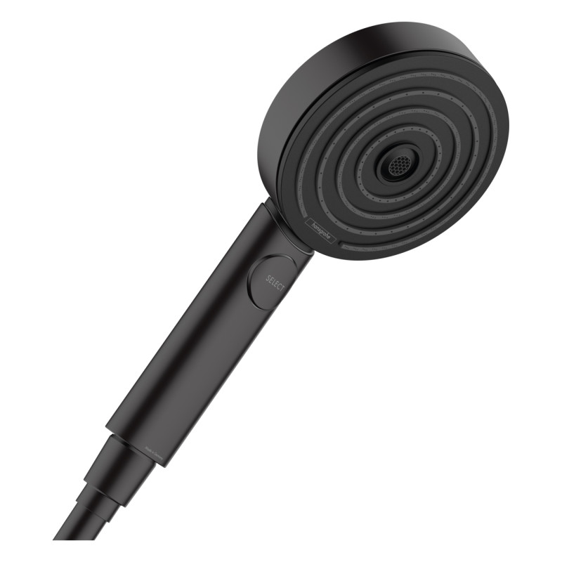 Hansgrohe PULSIFY ручний душ (3 типа струменів PowderRain, IntenseRain, MonoRain) чорний матовий, (24100670)