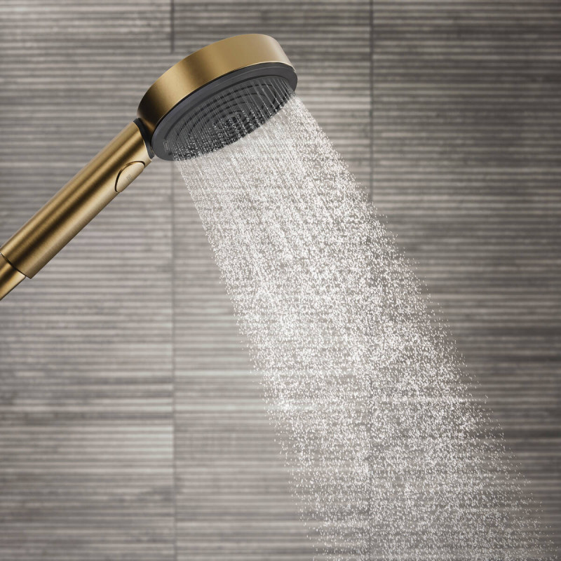 Hansgrohe PULSIFY ручной душ (3 типа струи PowderRain, IntenseRain, Massage) цвет шлифованная бронза, (24110140)