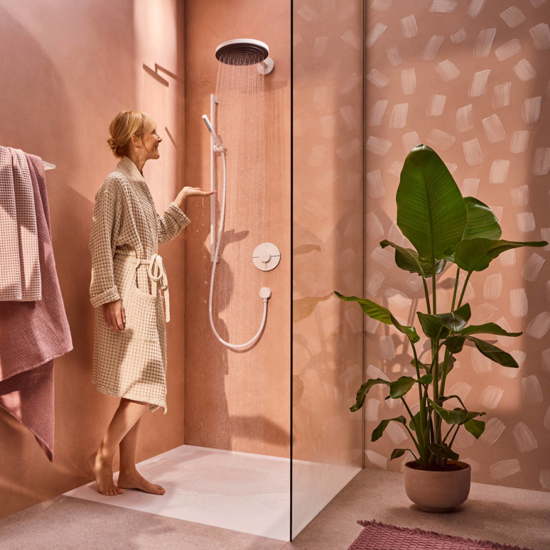 Hansgrohe PULSIFY Sручной душ 1 режим, Ecosmart,цвет белый матовый, (24125700)